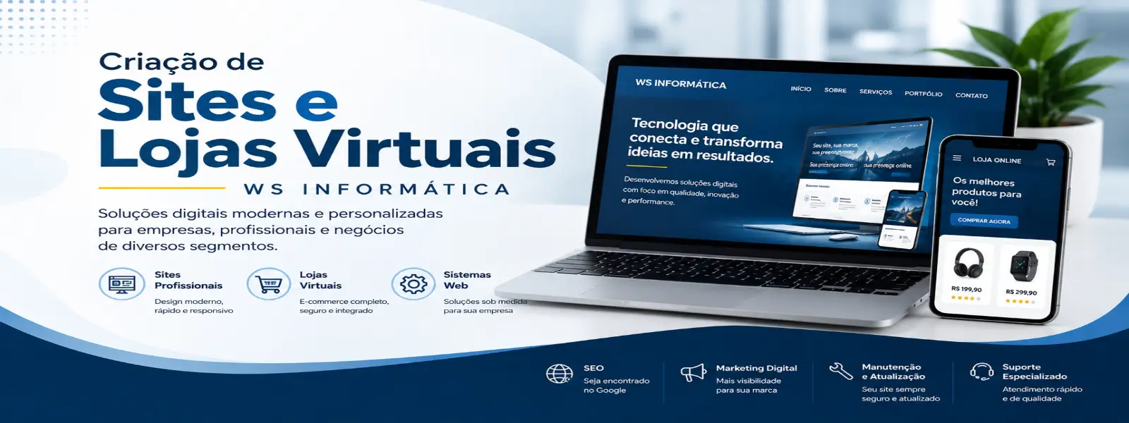 Criação de Sites e Lojas Virtuais - WS Informática